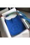 Hermes Evelyne original togo leather mini Shoulder Bag H15698 blue  Replica