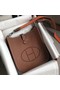Hermes Evelyne original togo leather mini Shoulder Bag H15698 Camel  Replica