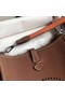 Hermes Evelyne original togo leather mini Shoulder Bag H15698 Camel  Replica