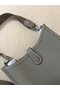 Hermes Evelyne original togo leather mini Shoulder Bag H15698 dark grey  Replica