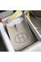 Hermes Evelyne original togo leather mini Shoulder Bag H15698 light gray  Replica