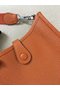 Hermes Evelyne original togo leather mini Shoulder Bag H15698 orange  Replica