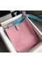Hermes Evelyne original togo leather mini Shoulder Bag H15698 pink  Replica
