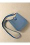 Hermes Evelyne original togo leather mini Shoulder Bag H15698 sky blue  Replica