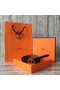 Hermes Focus belt buckle & Reversible leather strap 13 mm H20813 grey  Replica