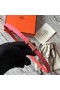 Hermes Focus belt buckle & Reversible leather strap 13 mm H20815 rose  Replica
