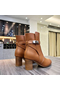 Hermes Frenchie 50mm Ankle Boots In Brown Calfskin  Replica