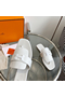 Hermes Galerie Sandals In White Calfskin  Replica