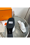 Hermes Galerie Sandals In White Calfskin  Replica