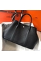 Hermes Garden Party 30 Bag In Black Taurillon Leather  Replica