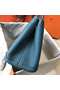 Hermes Garden Party 30 Bag In Blue Jean Taurillon Leather  Replica