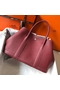 Hermes Garden Party 30 Bag In Bordeaux Taurillon Leather  Replica
