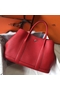 Hermes Garden Party 30 Bag In Red Taurillon Leather  Replica