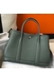 Hermes Garden Party 30 Bag In Vert Amande Taurillon Leather  Replica