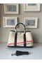 Hermes Garden Party 30CM Bag Canvas Leather H11S Black&White  Replica
