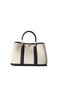 Hermes Garden Party 30CM Bag Canvas Leather H11S Black&White  Replica