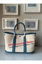 Hermes Garden Party 30CM Bag Canvas Leather H11S Blue  Replica