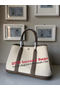 Hermes Garden Party 30CM Bag Canvas Leather H11S Grey  Replica