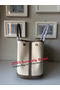 Hermes Garden Party 30CM Bag Canvas Leather H11S Grey  Replica