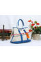 Hermes Garden Party 30cm Tote Bag Canvas Blue  Replica