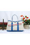 Hermes Garden Party 30cm Tote Bag Canvas Blue  Replica