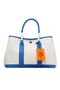 Hermes Garden Party 30cm Tote Bag Canvas Blue  Replica