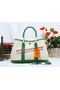 Hermes Garden Party 30cm Tote Bag Canvas Green  Replica
