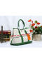 Hermes Garden Party 30cm Tote Bag Canvas Green  Replica