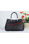 Hermes Garden Party 30cm Tote Bag Grainy Leather Black  Replica