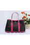 Hermes Garden Party 30cm Tote Bags Grainy Leather Black&Rose  Replica
