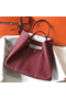 Hermes Garden Party 36 Bag In Bordeaux Clemence Leather  Replica