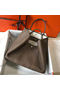 Hermes Garden Party 36 Bag In Taupe Clemence Leather  Replica