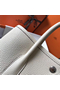 Hermes Garden Party 36 Bag In White Clemence Leather  Replica
