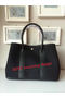 Hermes Garden Party 36CM Bag Canvas Leather H11M Black  Replica