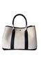 Hermes Garden Party 36CM Bag Canvas Leather H11M Black&White  Replica