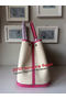 Hermes Garden Party 36CM Bag Canvas Leather H11M Rosy  Replica