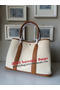 Hermes Garden Party 36CM Bag Canvas Leather H11M Wheat  Replica