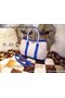 Hermes Garden Party 36cm Tote Bags Canvas HGP1927 Blue  Replica