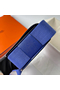 Hermes Geta Handmade Bag In Blue Electric Chevre Mysore Leather  Replica