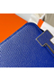 Hermes Geta Handmade Bag In Blue Electric Chevre Mysore Leather  Replica