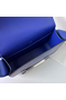 Hermes Geta Handmade Bag In Blue Electric Chevre Mysore Leather  Replica