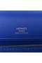 Hermes Geta Handmade Bag In Blue Electric Chevre Mysore Leather  Replica