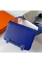 Hermes Geta Handmade Bag In Blue Electric Chevre Mysore Leather  Replica