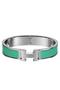 Hermes Green Enamel Clic H PM Bracelet  Replica