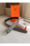 Hermes Grey Saddle 38MM Reversible Belt  Replica
