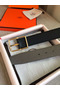Hermes Grey Saddle 38MM Reversible Belt  Replica