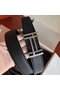 Hermes H Au Carre Belt Buckle & Black 32mm Strap  Replica
