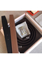 Hermes H Au Carre Belt Buckle & Brown 32mm Strap  Replica