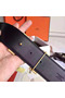 Hermes H Belt Buckle & Black Epsom 32 MM Strap  Replica
