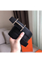 Hermes H d'Ancre Reversible Belt In Black/Ardoise Leather  Replica